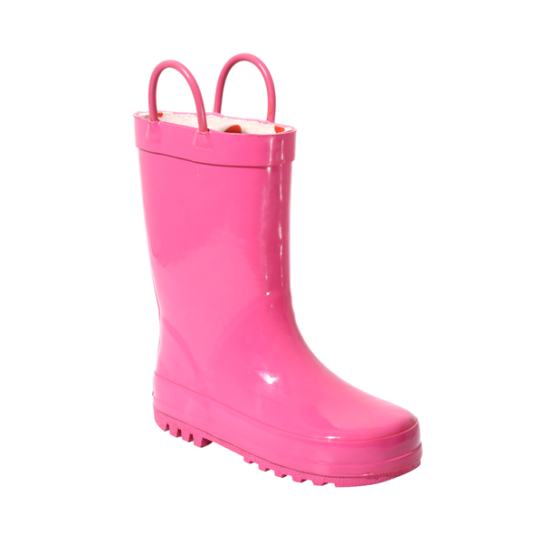 女童素色拎洞雨靴
